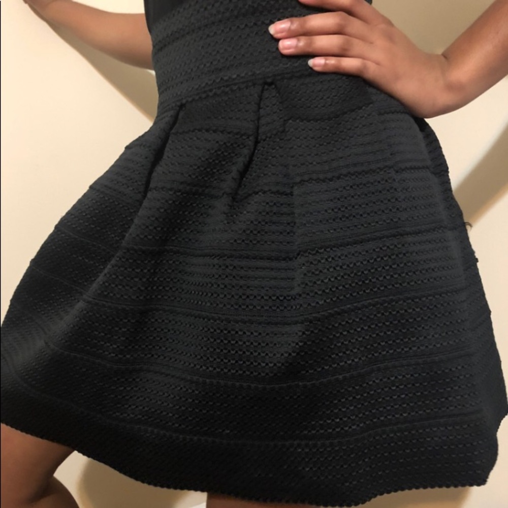 Black Patterned Skirt
